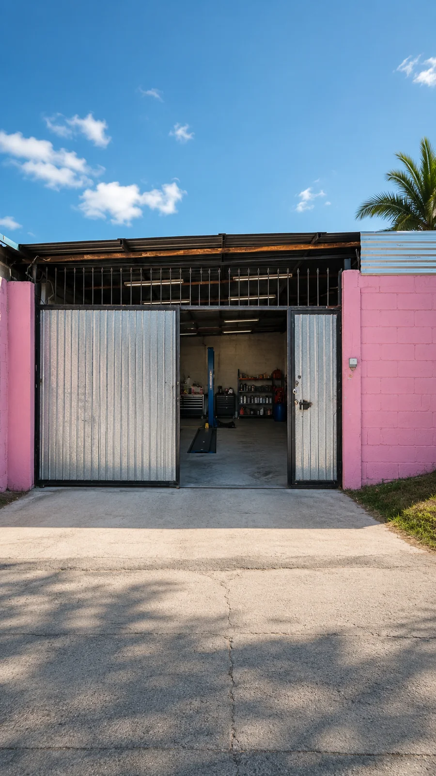 Fachada del taller Servicio Mecánico Automotriz Vázquez